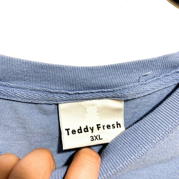 [SOLD] Teddy Fresh Mens Made In 2020 T Shirt Blue Short Sleeves - Picture 2 of 4